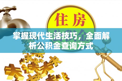 郧阳掌握现代生活技巧，全面解析公积金查询方式