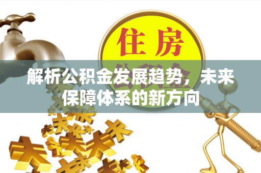 郧阳解析公积金发展趋势，未来保障体系的新方向